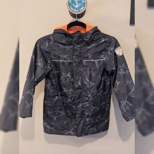 Boy's Grey Shark Raincoat